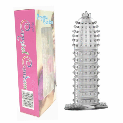 CRYSTAL SILICONE CONDOM TEXTURE BOX WITH LUBRICATION