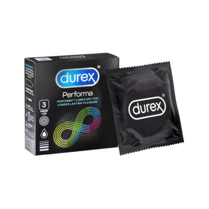 DUREX PERFORMA LUBRICATION FOR LONGER LASTING PLYGERR 3 PCS BOX